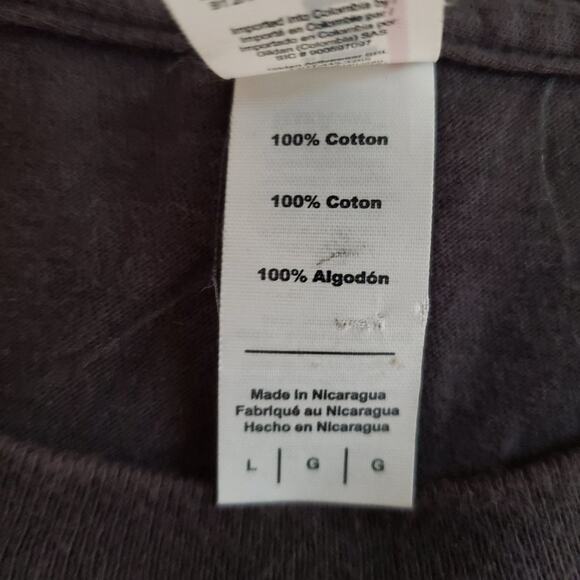 Anvil Men's Dark Gray Graphic Short Sleeve Tee Shirt Large - Picture 5 of 5